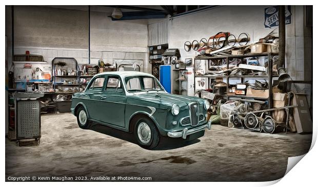 Vintage Wolseley 1500: Reviving Nostalgia Print by Kevin Maughan