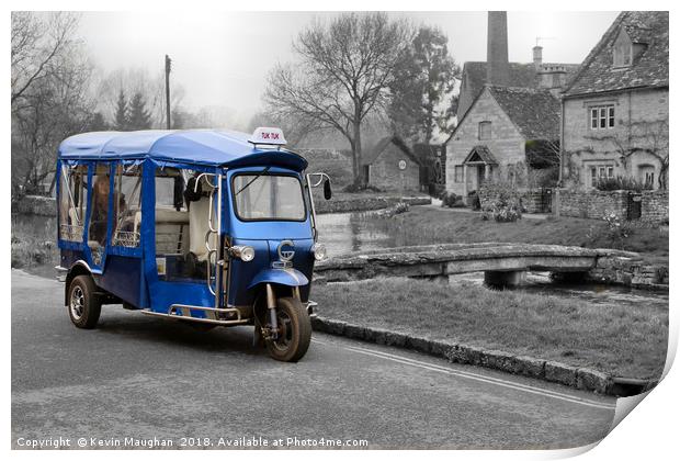 Tuk Tuk In The Cotswolds Print by Kevin Maughan