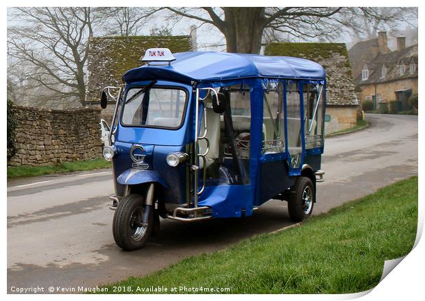 Tuk Tuk In The Cotswolds Print by Kevin Maughan