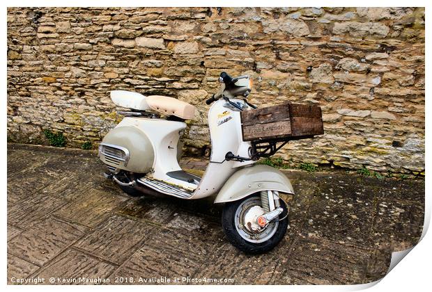 Vespa Douglas Scooter Print by Kevin Maughan