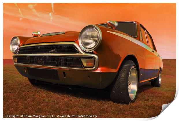 Classic Beauty: 1966 Ford Cortina Mark 1 Print by Kevin Maughan