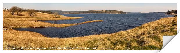 Kielder Water Northumberland (Panoramic) Print by Kevin Maughan