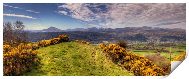 Snowdonia, The Picnic Spot of Dreams - Panorama Print by Philip Brown