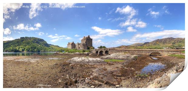 Eilean Donan Castle in Scotland Print by Philip Brown