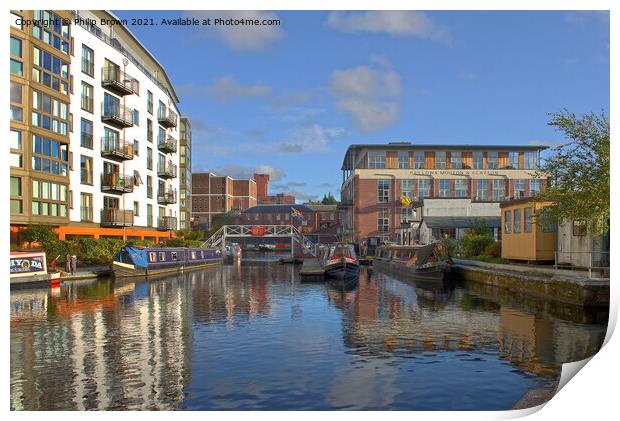 Birmingham City Canals 001 Print by Philip Brown