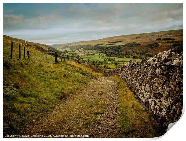 Buckden in Wharfedale Print by David Brookens