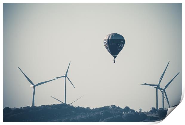 Hot air balloon Print by Duncan Loraine