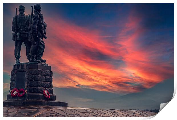 Comando Memorial Print by Duncan Loraine