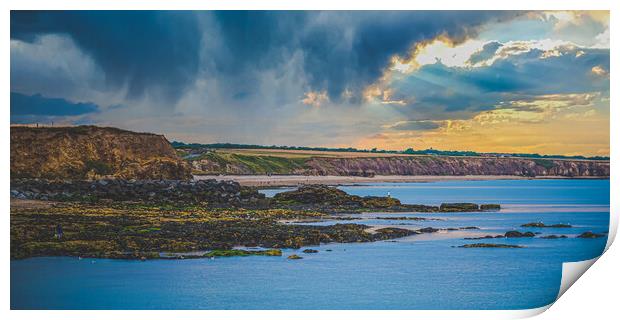 Clouds ove Seaham Harbour Print by Duncan Loraine