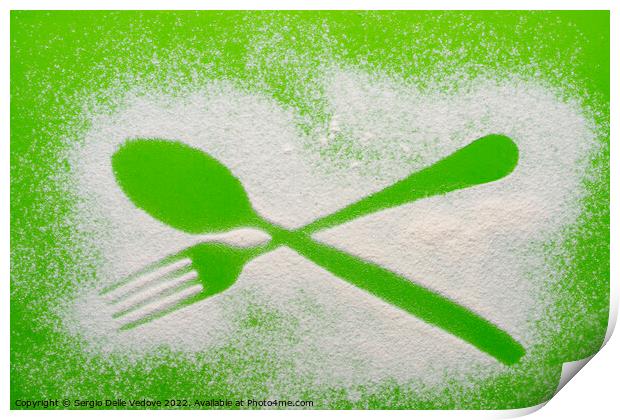 the fork and spoon imprint Print by Sergio Delle Vedove