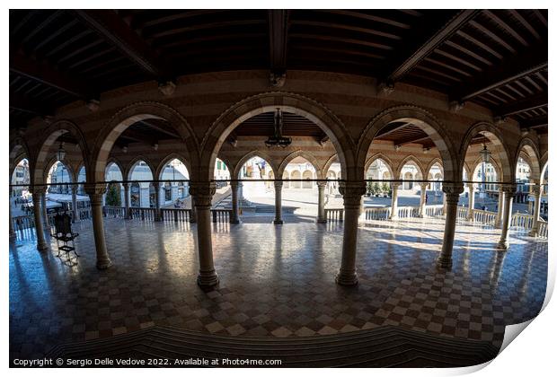 Loggia of Lionello in Udine, Italy Print by Sergio Delle Vedove