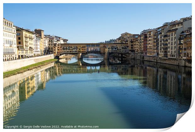 Ponte Vecchio in Florence, Italy Print by Sergio Delle Vedove
