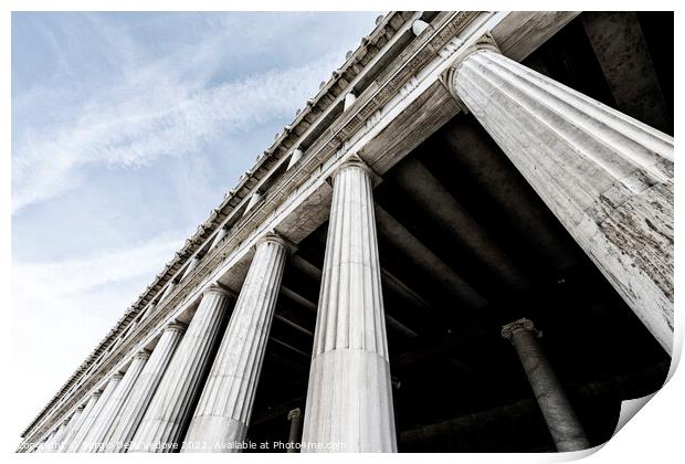 The ancient Agora in Athens, Greece Print by Sergio Delle Vedove