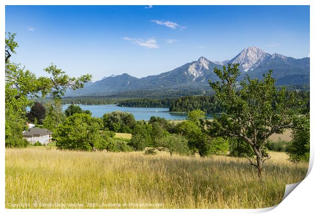 Ossiachersee lake, Austria Print by Sergio Delle Vedove