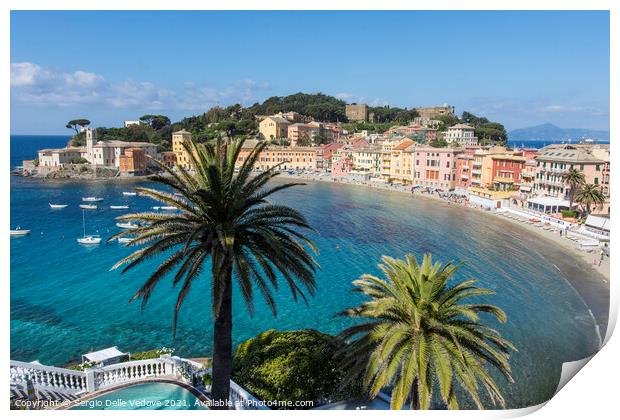 Silence Bay in Sestri Levante Print by Sergio Delle Vedove