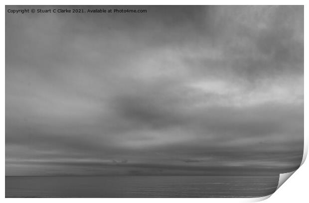 Winter seascape Print by Stuart C Clarke