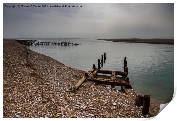 Pagham Harbour Print by Stuart C Clarke