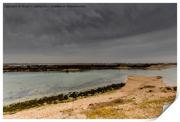 Pagham Harbour Print by Stuart C Clarke