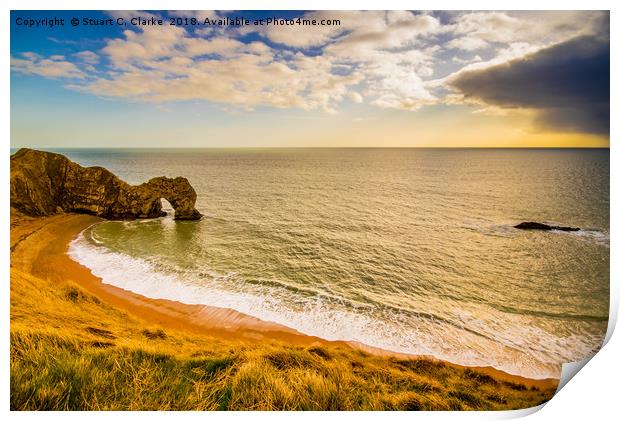 Durdle Door Print by Stuart C Clarke