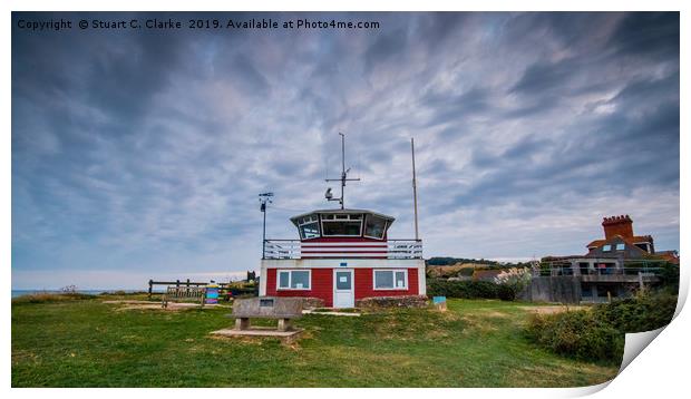 Swanage Coastwatch Print by Stuart C Clarke