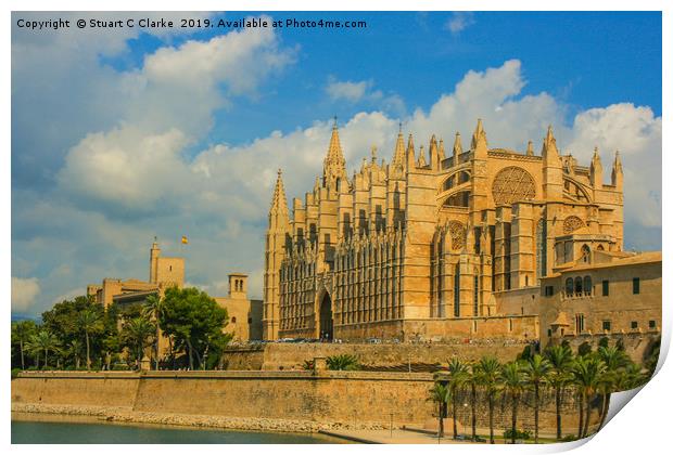 Cathedral of St. Mary of Palma Print by Stuart C Clarke