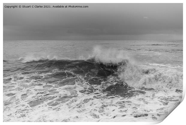 Tidal swell Print by Stuart C Clarke