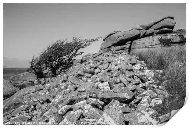 Rugged Moors Print by Kate Whiston