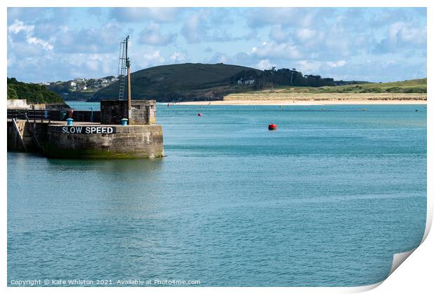 Padstow's Outer Quay Print by Kate Whiston