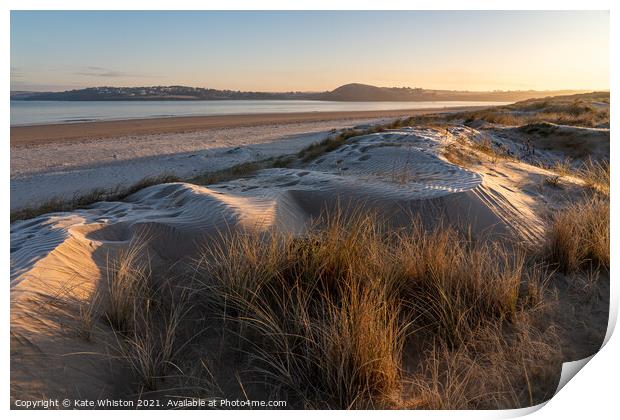 Frosty Beach Print by Kate Whiston