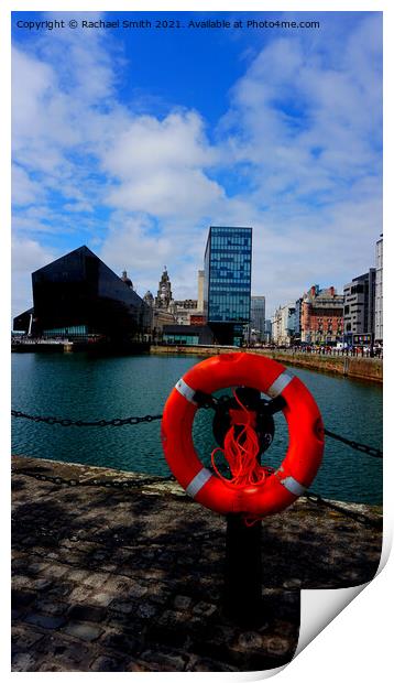 Liverpool docks Print by Rachael Smith