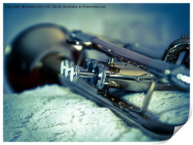 Jazzy Trumpet Print by NKH10 Photography