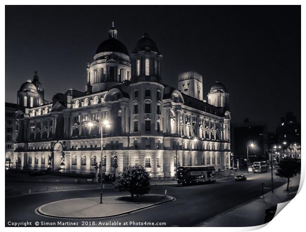 The Port of Liverpool Building, Liverpool (UK) Print by Simon Martinez