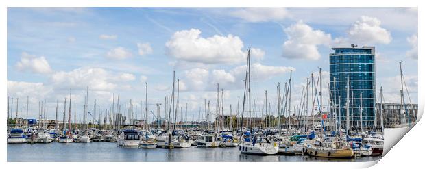 Chatham Maritime Marina Print by Robin Lee