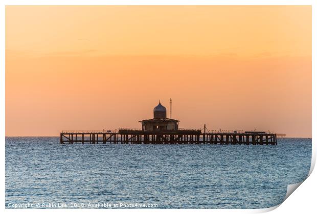 Sunset Herne Bay Pier Print by Robin Lee