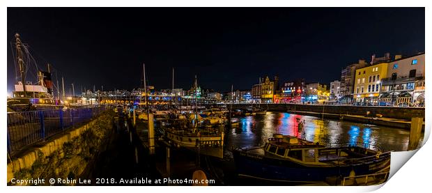Ramsgate Royal Harbour and Quay Print by Robin Lee
