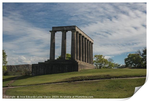 National Monument of Scotland Print by Eduardo Vieira