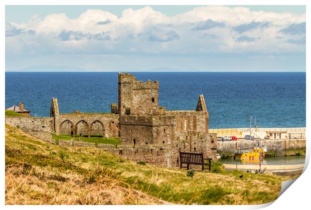 Peel Castle, Isle of Man Print by Paul Smith