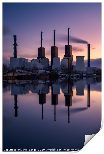 Fossil fuel power station in Berlin, Germany Print by Daniel Lange