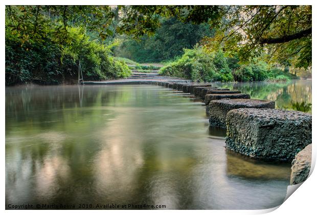 Stepping Stones Print by Martin Bowra