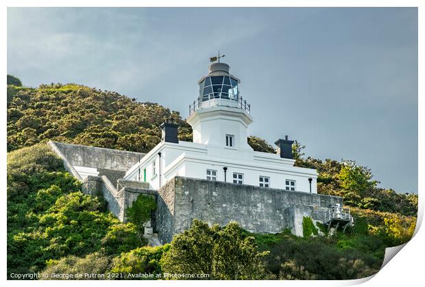 Sark lighthouse Print by George de Putron