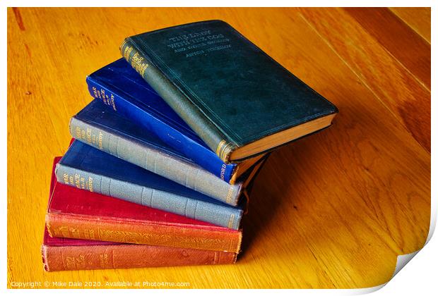 Stack of Antique Books 1 Print by Mike Dale