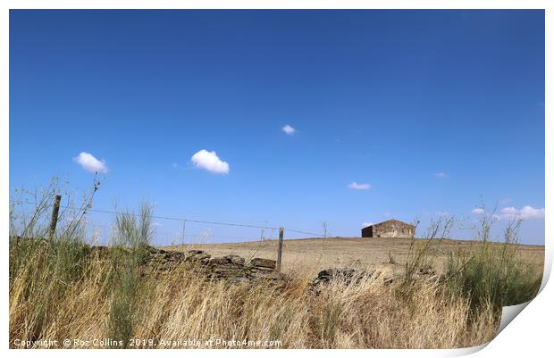 Alentejo Farm Land Print by Roz Collins