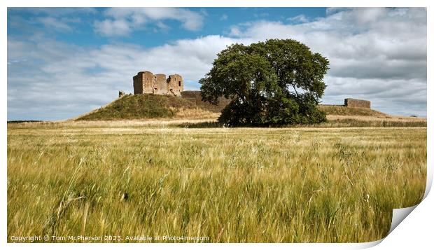 The Majestic Duffus Castle Print by Tom McPherson