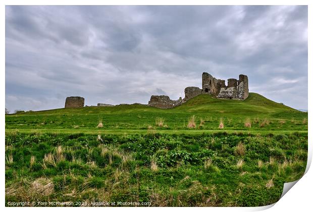 The Moody Ruins of Duffus Castle Print by Tom McPherson