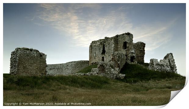 Timeless Tranquility at Duffus Castle Print by Tom McPherson