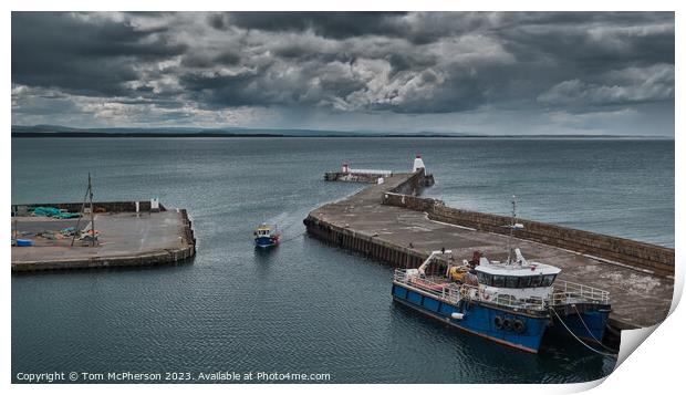 "The Enchanting Charms of Burghead Harbour" Print by Tom McPherson
