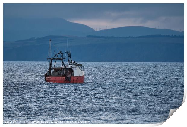 Solitude on the Moray Firth Print by Tom McPherson