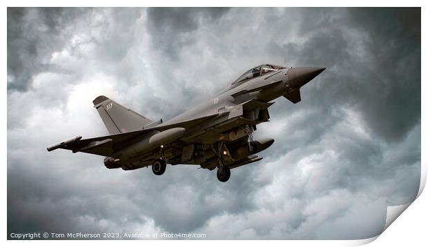 Agile Power: Typhoon FGR.Mk 4 in Action Print by Tom McPherson