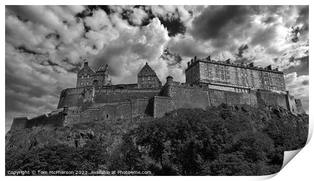 Historic Edinburgh Castle's Timeless Presence Print by Tom McPherson