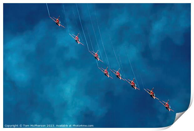 UK's Sky-Dancing Champions: Red Arrows Print by Tom McPherson